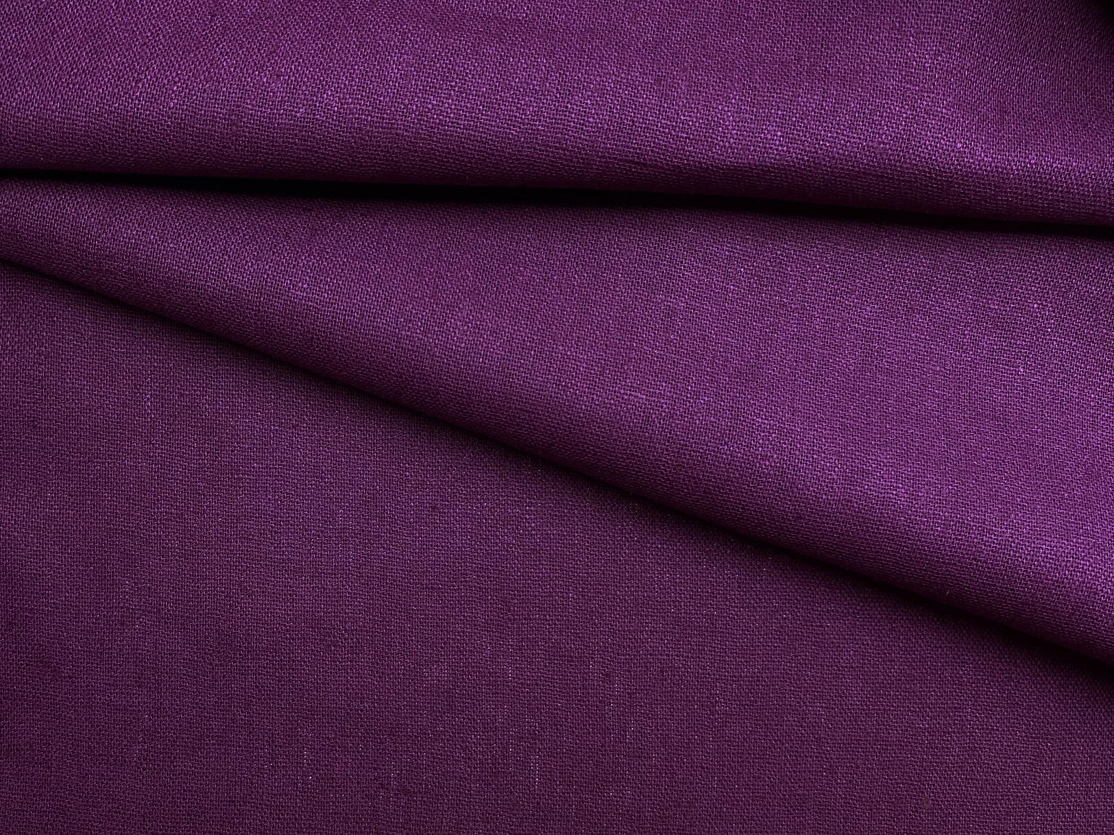 Ткань Лён фиолетового цвета однотонная 20511 1