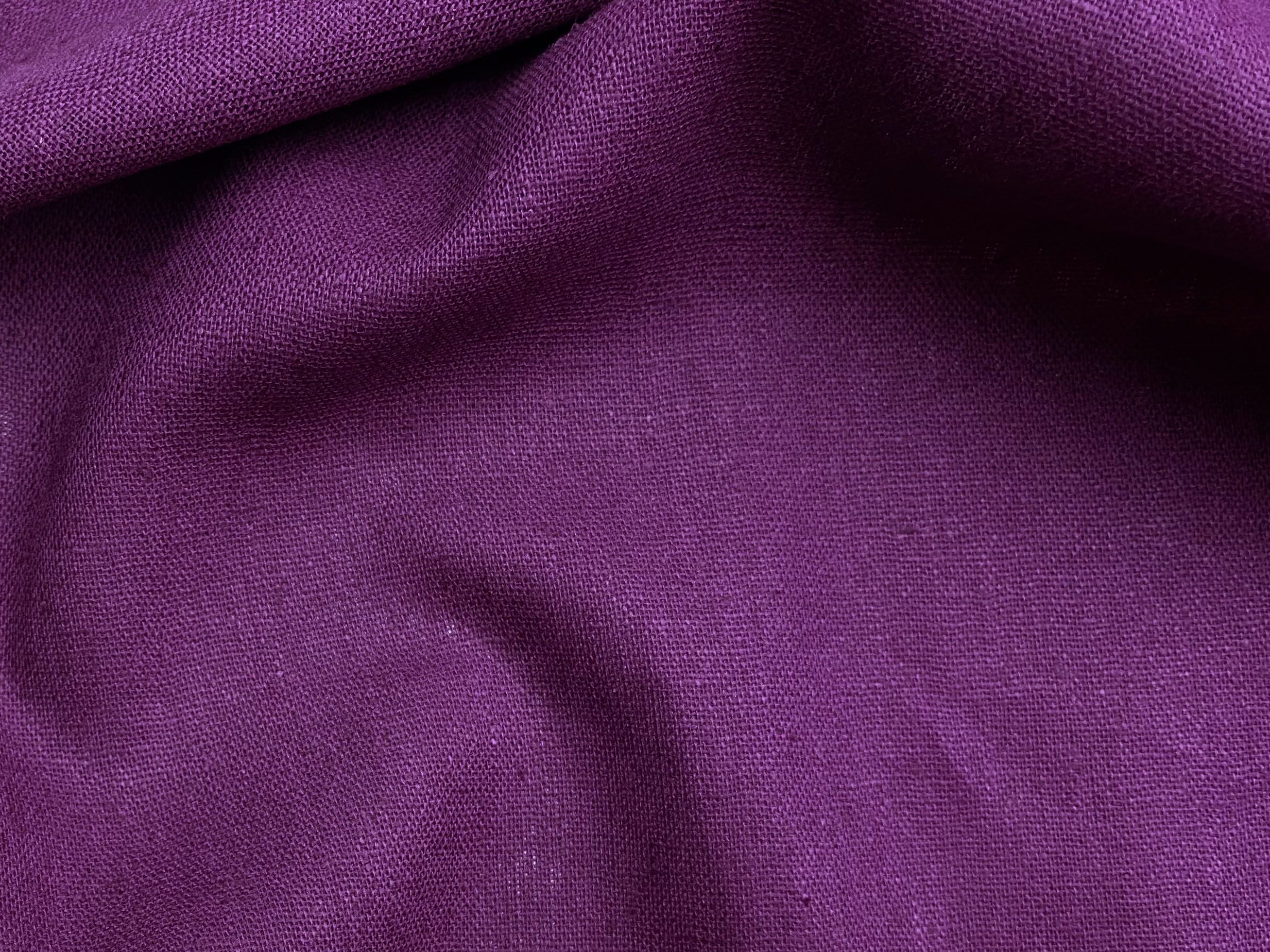 Ткань Лён фиолетового цвета однотонная 20511 3