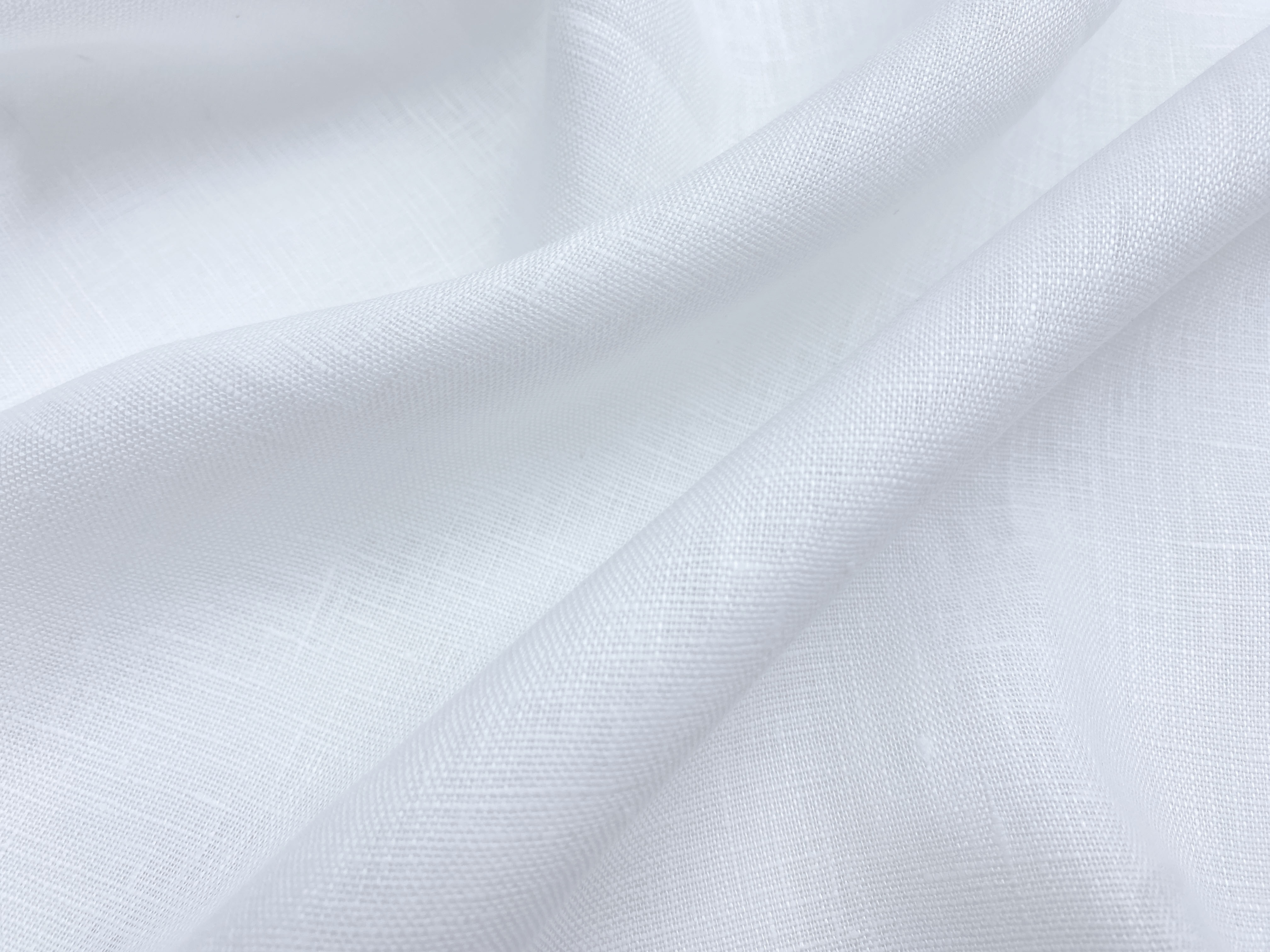 Ткань Лён белого цвета  20942 3