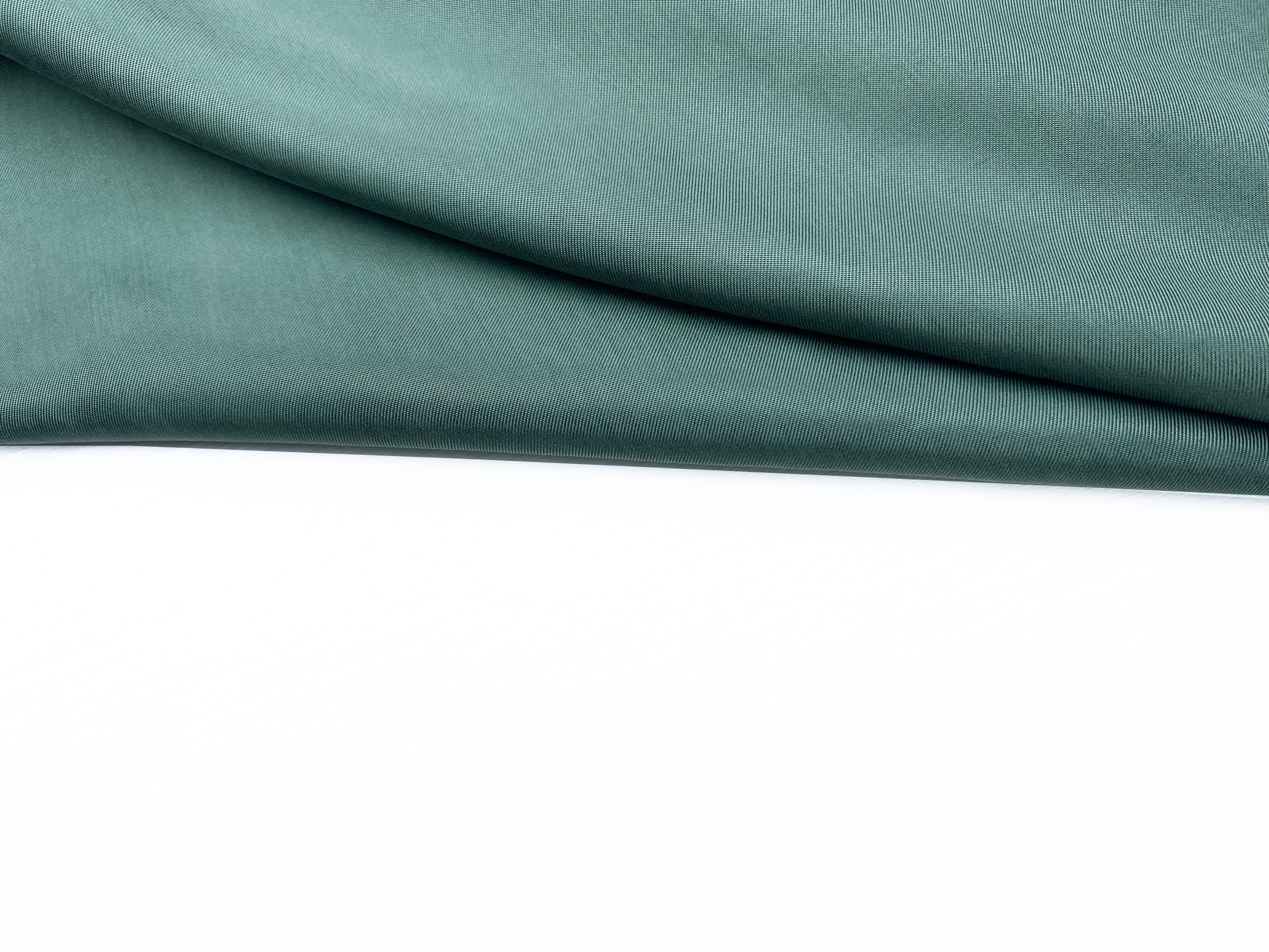 Ткань Вискоза  зелёного цвета однотонная 17327 4