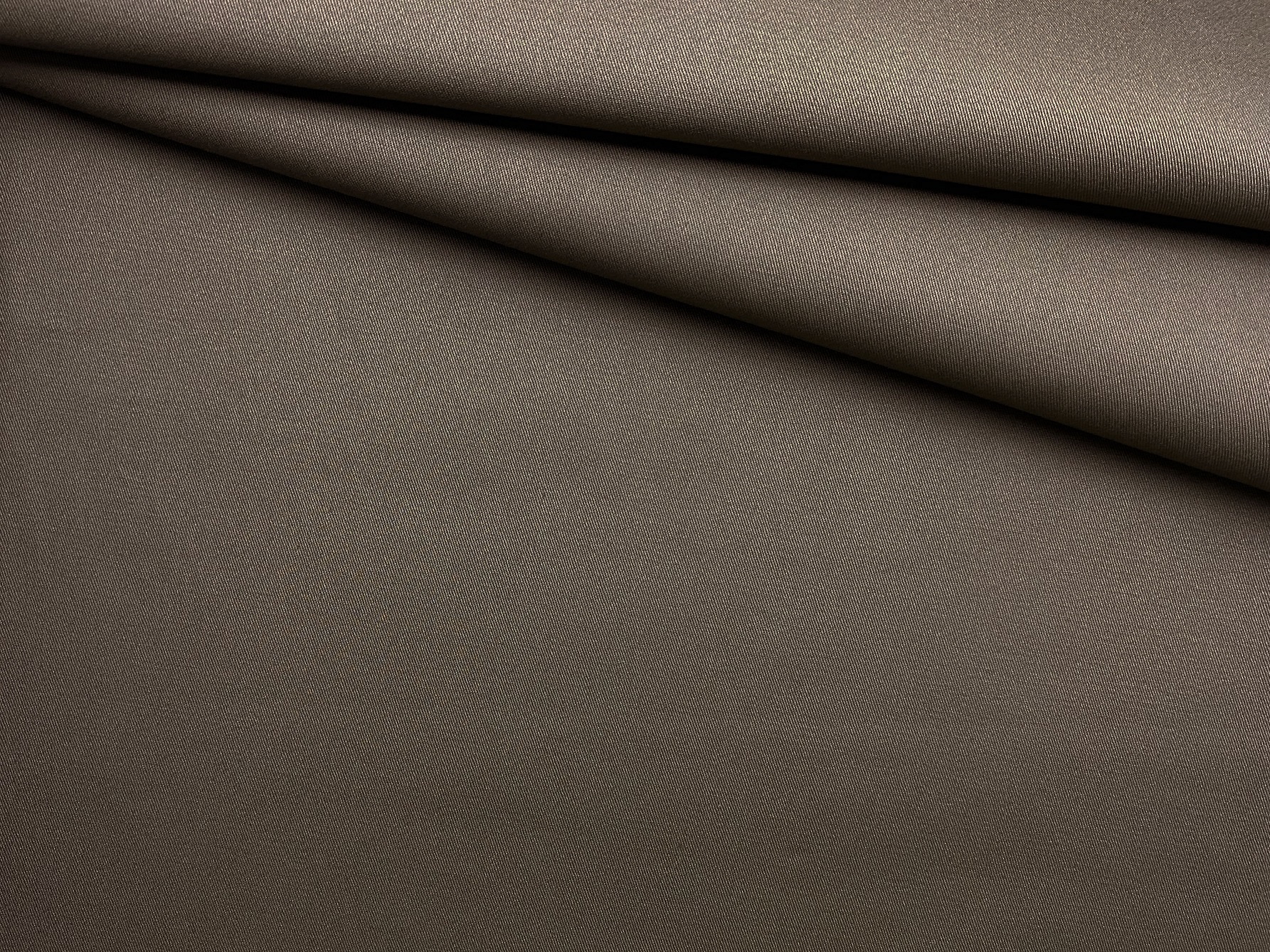 Ткань Хлопок  серо-коричневого цвета однотонная 16845 1