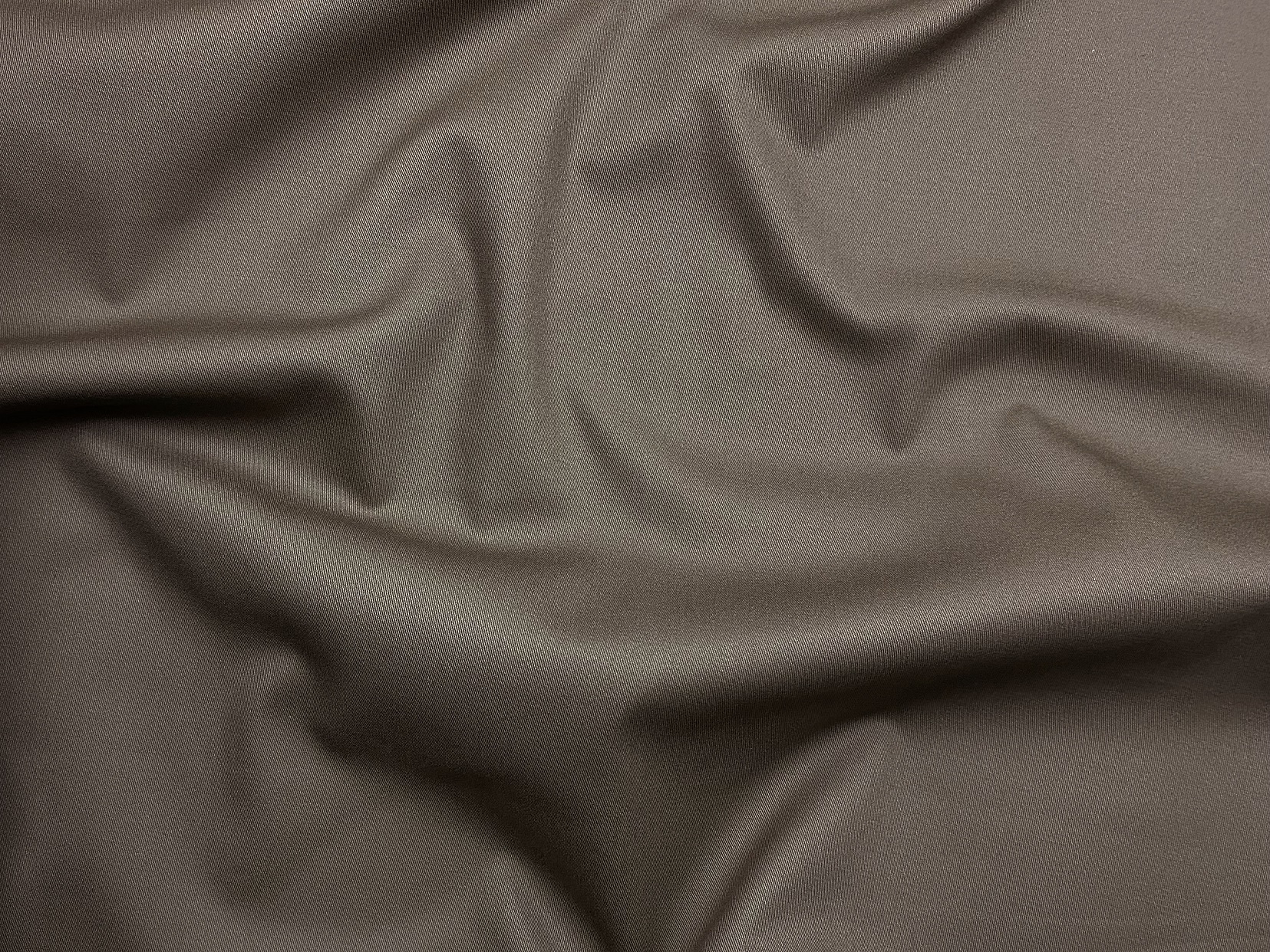Ткань Хлопок  серо-коричневого цвета однотонная 16845 3
