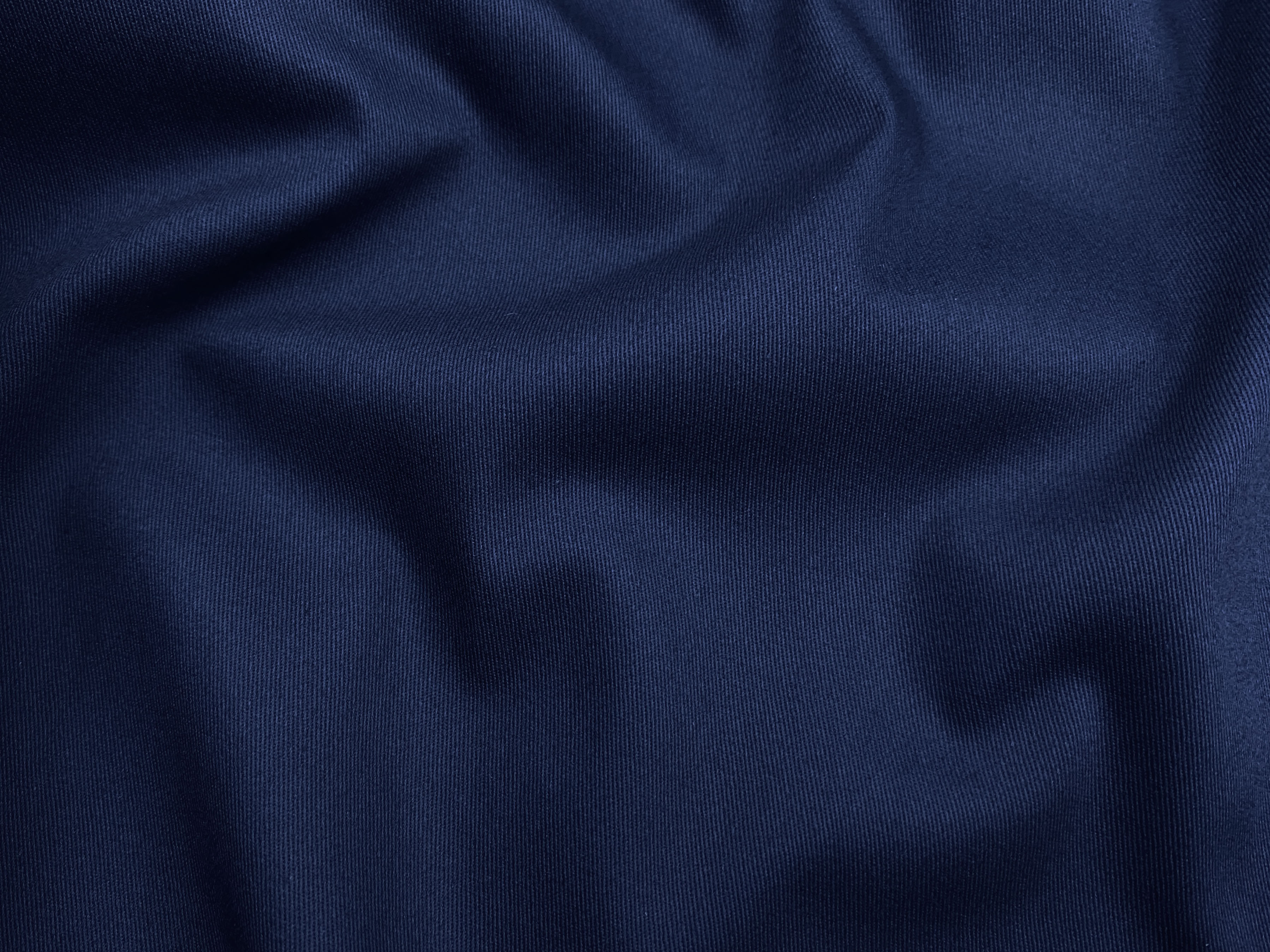 Ткань Хлопок тёмно-синего цвета однотонная  16844 2
