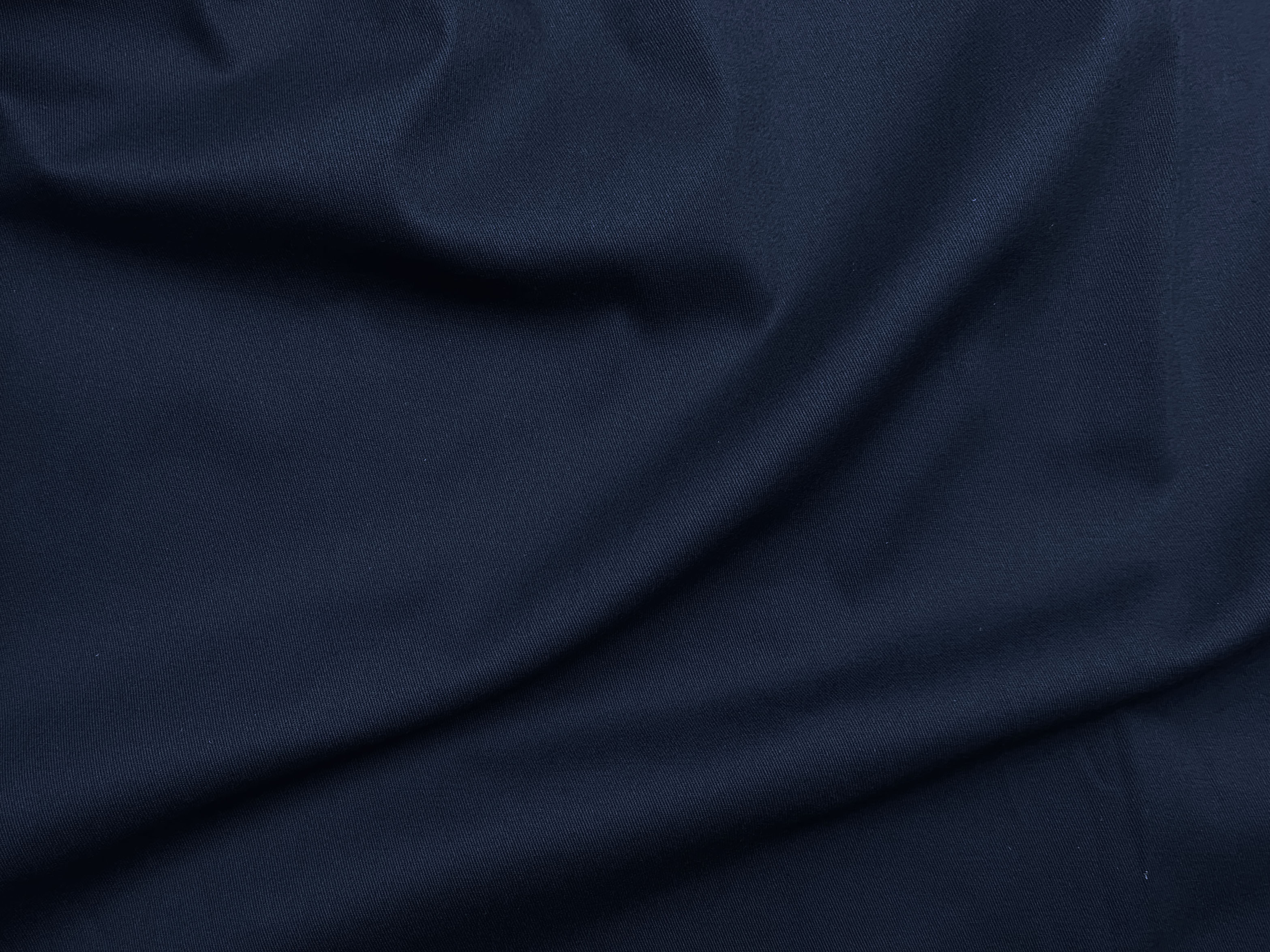 Ткань Хлопок тёмно-синего цвета однотонная  16844 3