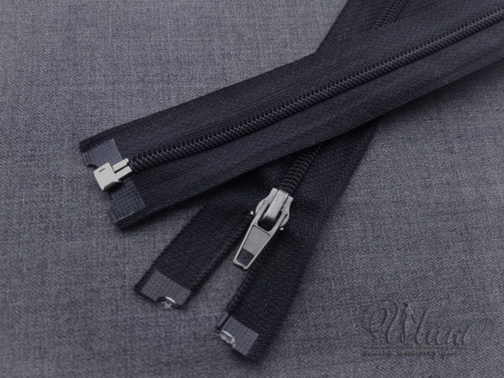 Молния СП ПЛ 60см 4 1з х/б синий тём. 96177 2