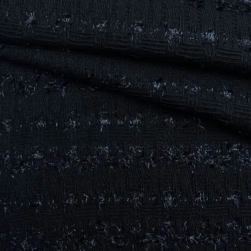Ткань Шанель  чёрного цвета 19267